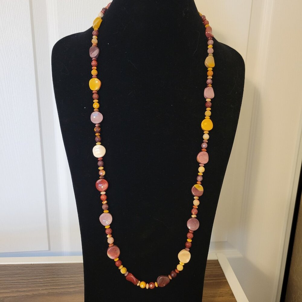 Jay King Mine Finds Multi-color Mookaite Necklace EUC